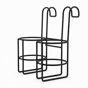 Hanging Iron Planter Rack with Hooks for Balcony Railing, No-Drill Flower Pot Holder Stand