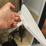 White Foldable Desk Stand, Portable Laptop Tablet Holder, Folding Board Support Frame
